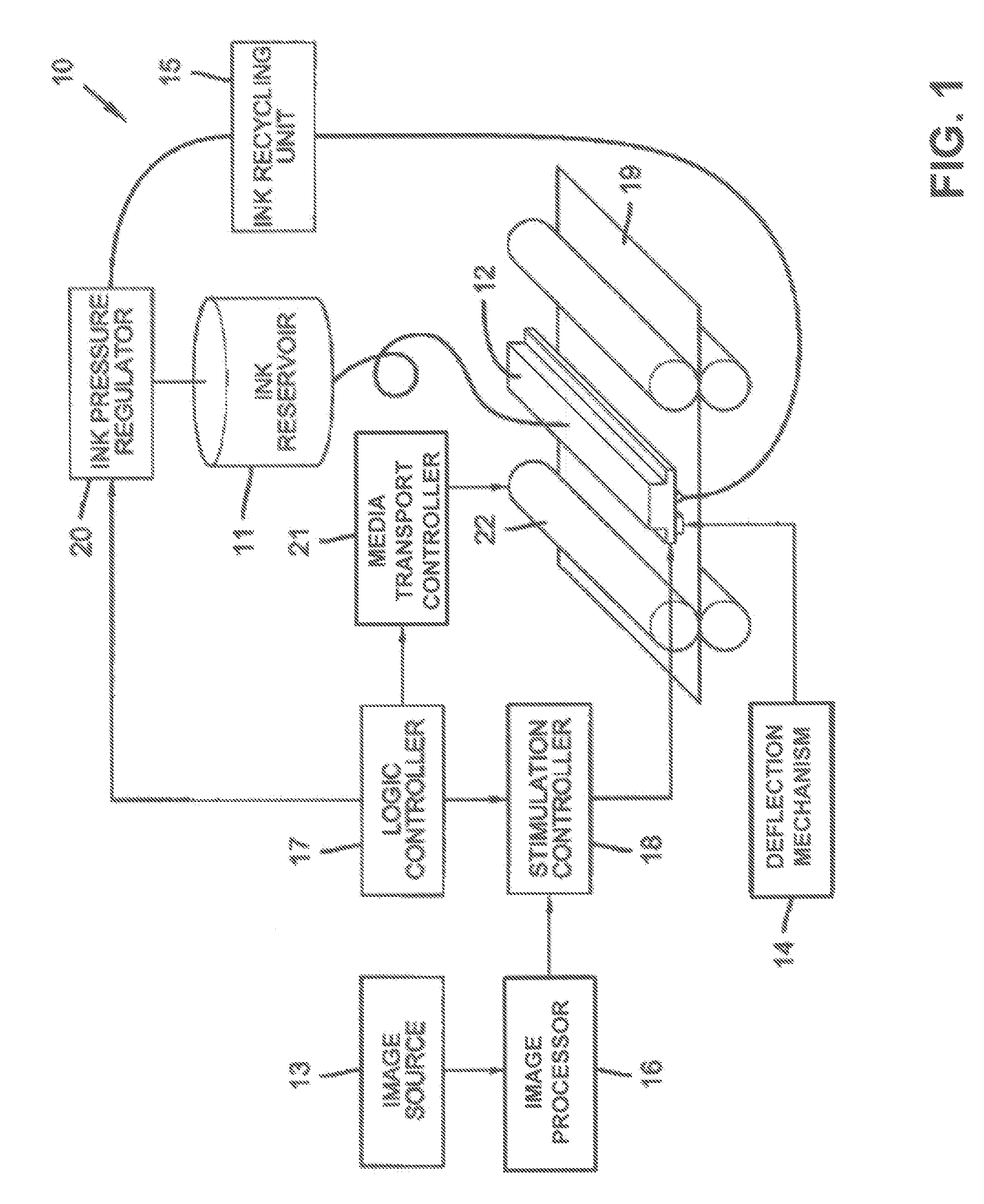 Drop placement error reduction in electrostatic printer