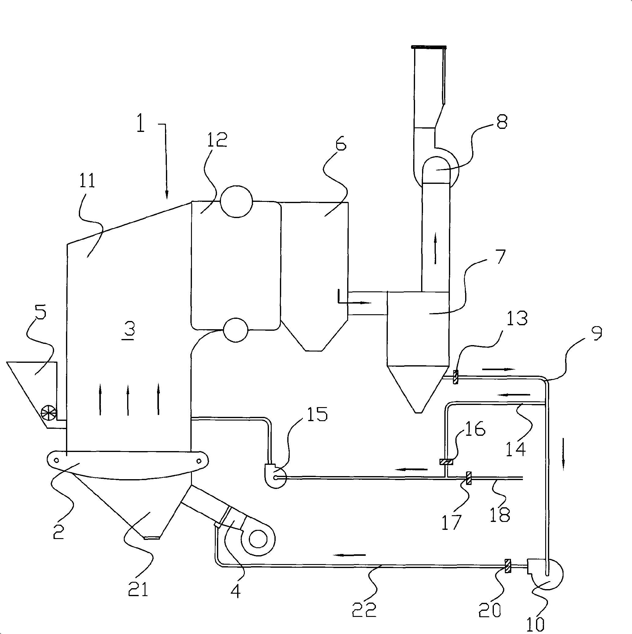 Coal-burning boiler