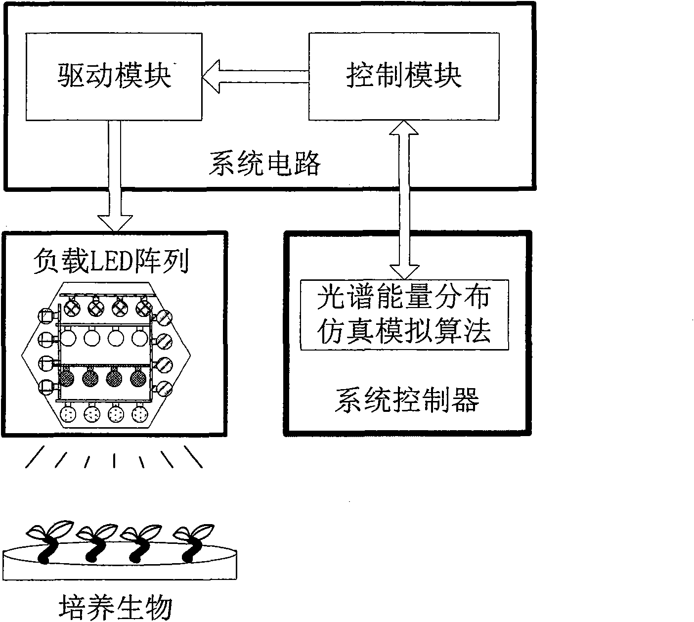 Special spectrum simulation illumination device for plant cultivation and simulation method