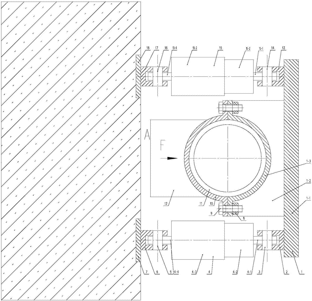 Whip restraint device and method for high-energy pipeline