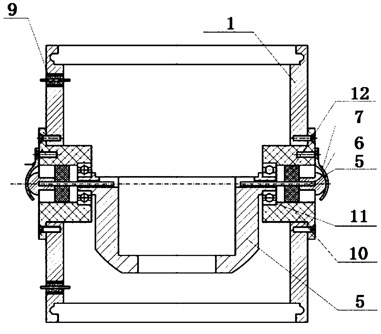 Piezoelectric and electromagnetic coupling vibration sensor