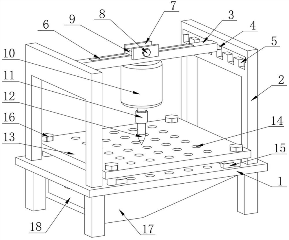 Electrical perforating device for electrical construction and using method