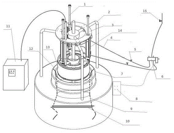 Synchronous setting circular knitting machine and method for producing knitted fabric containing thermoplastic fibers through same