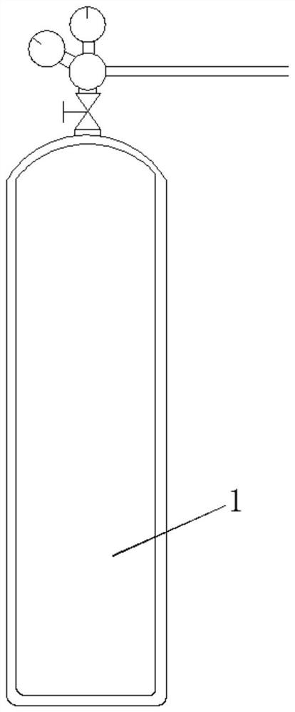 Unsaturated soil gas permeability coefficient measuring device in field of environmental rock and soil