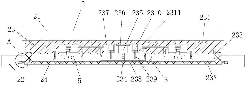 Elastic iron base plate vibration reduction support for bridge and building structure engineering and installation method