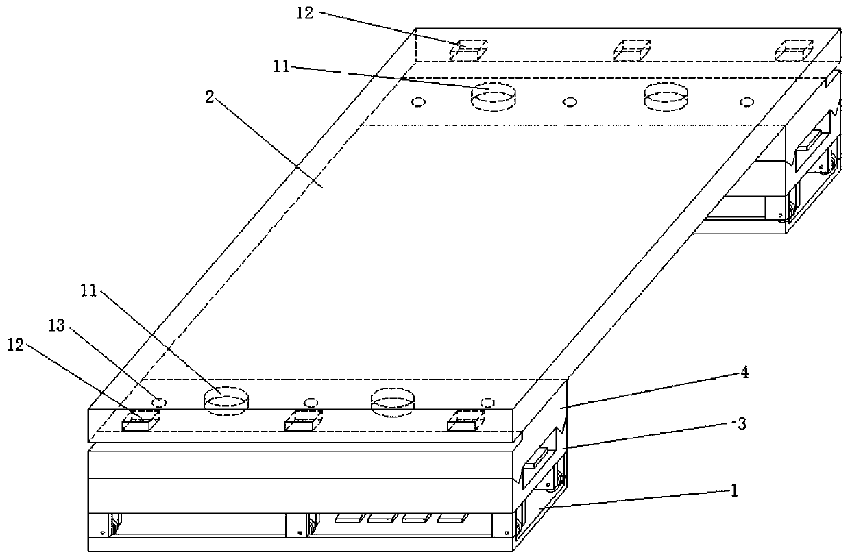 Electromagnetic directly driven transverse moving structure of three-dimensional garage