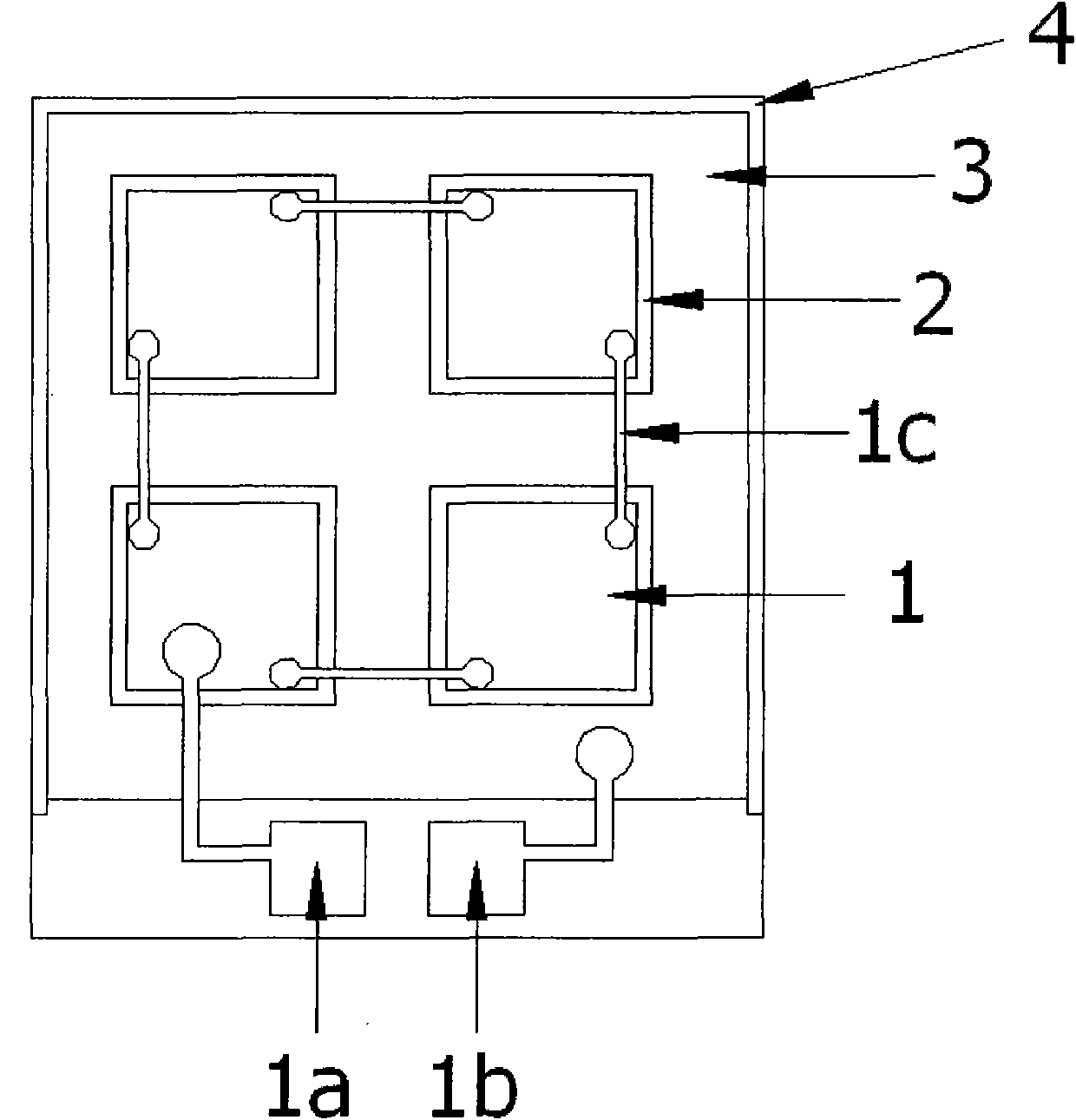 Piezoelectric flat panel loudspeaker with distributed ceramic wafers