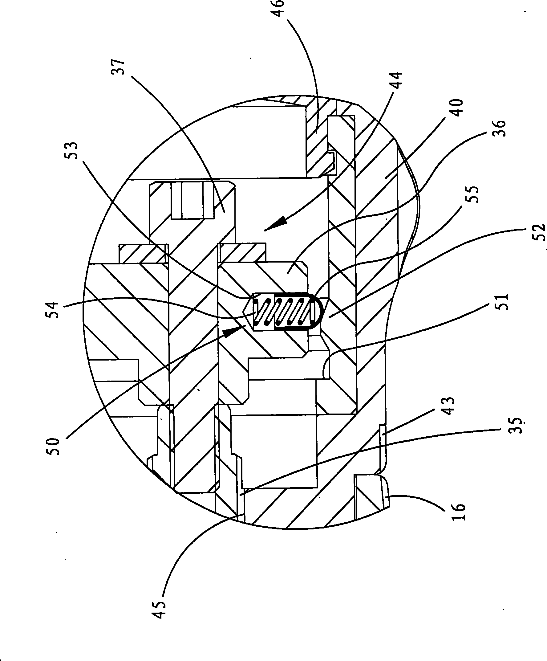 Torsion adjusting and locking mechanism of torsion tool