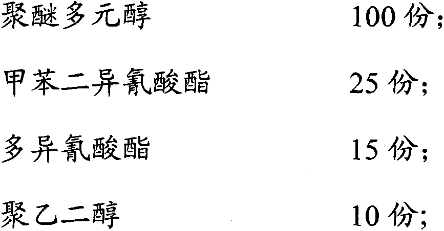 High-strength wear-resistant polyurethane spectacle frame and preparation method thereof