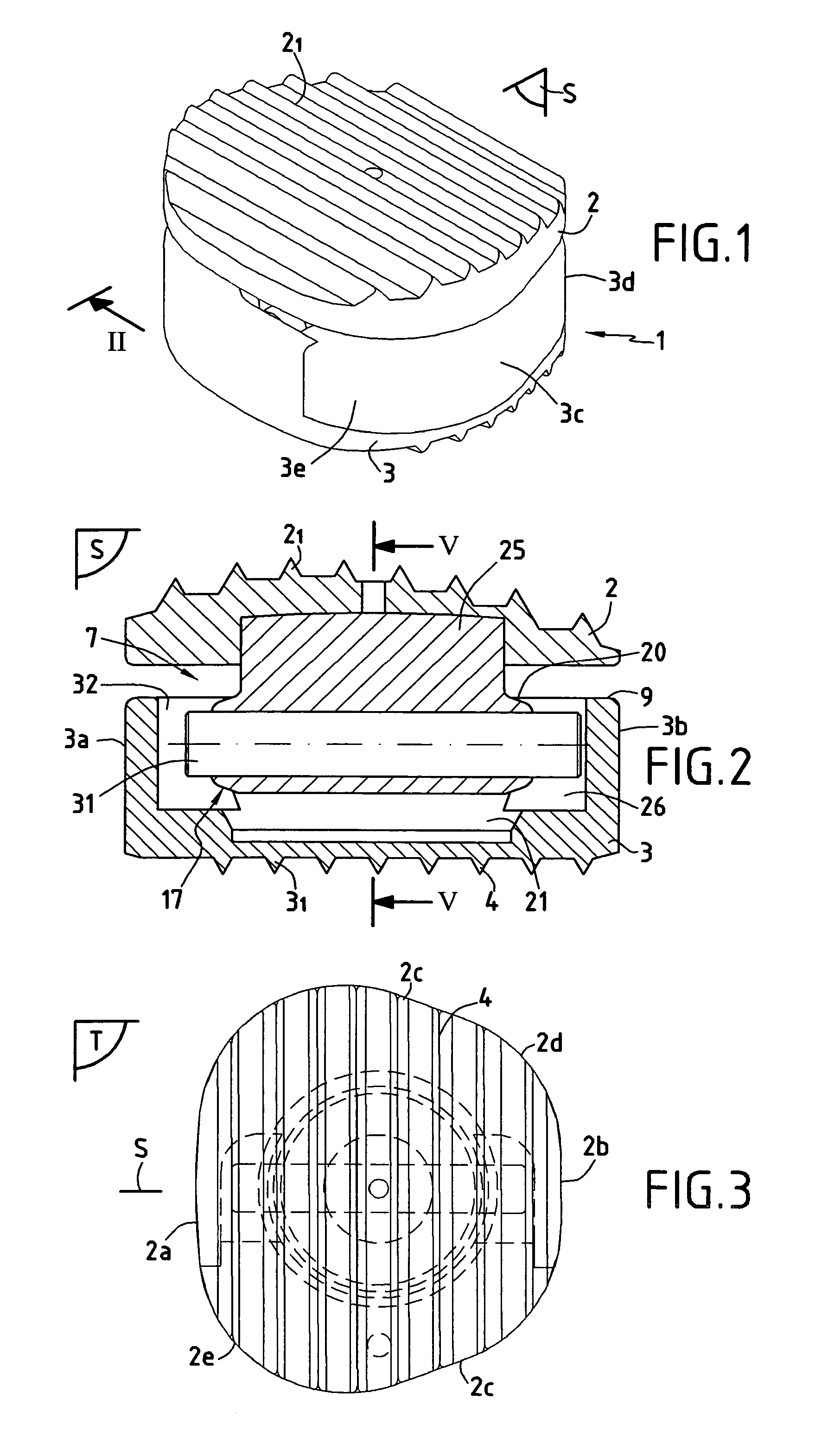 Disk prosthesis for cervical vertebrae with controlled clearance