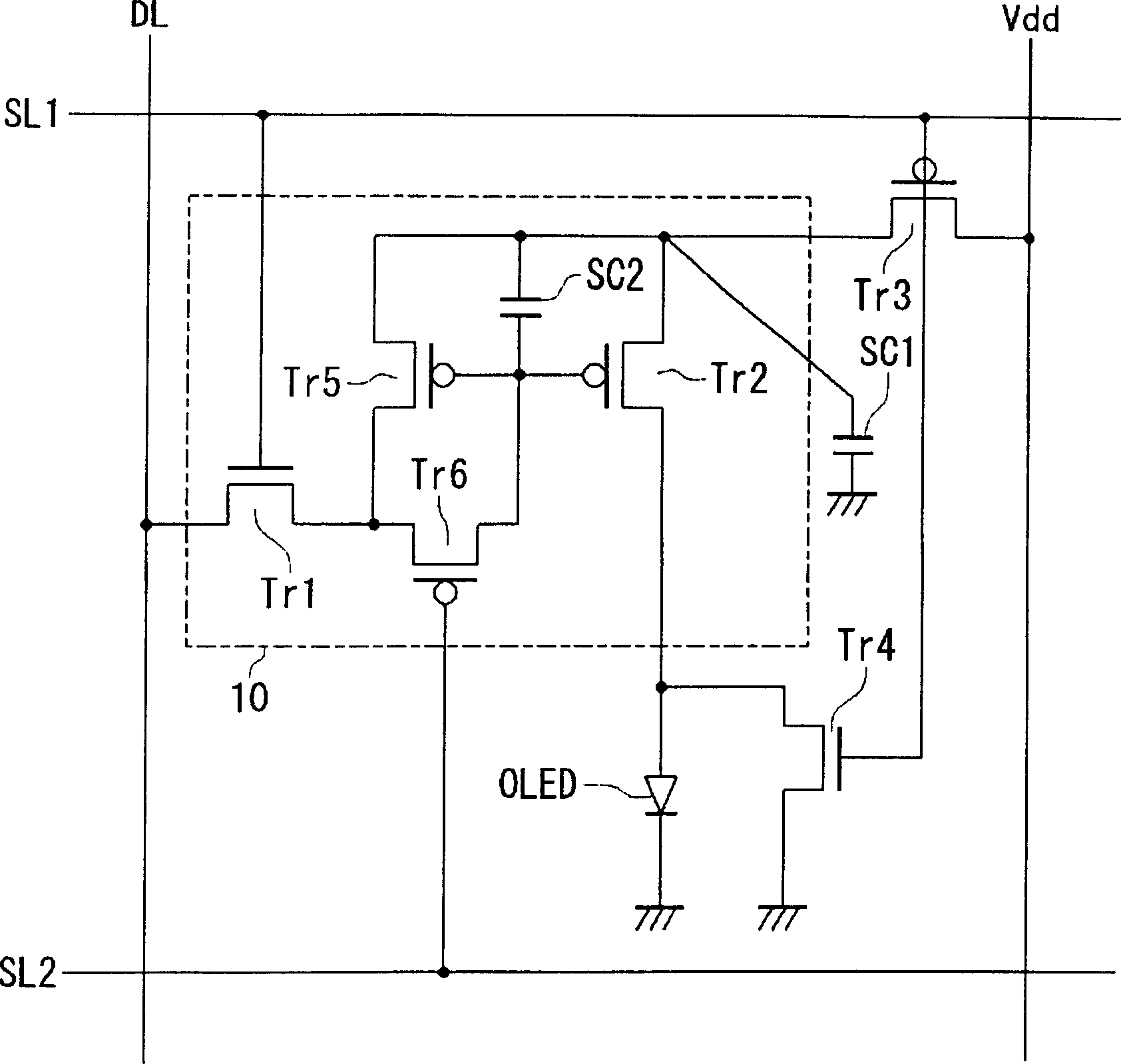 Display with function of initializing brightness data of optical elements