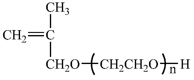 Method for preparing polycarboxylate superplasticizer by combination of polyether macromonomers of two structures