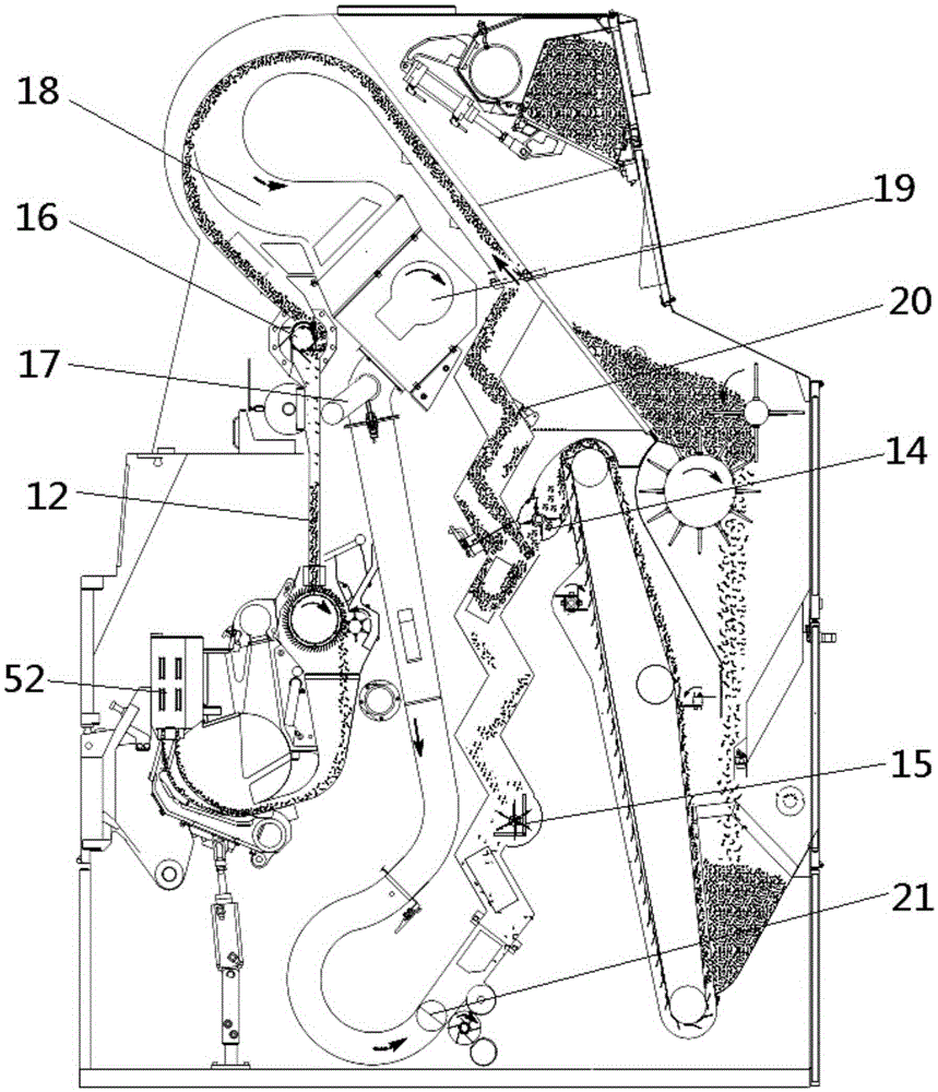 Sealed conveying device and flexible cut tobacco conveying device and method of feeding system of cigarette making machine