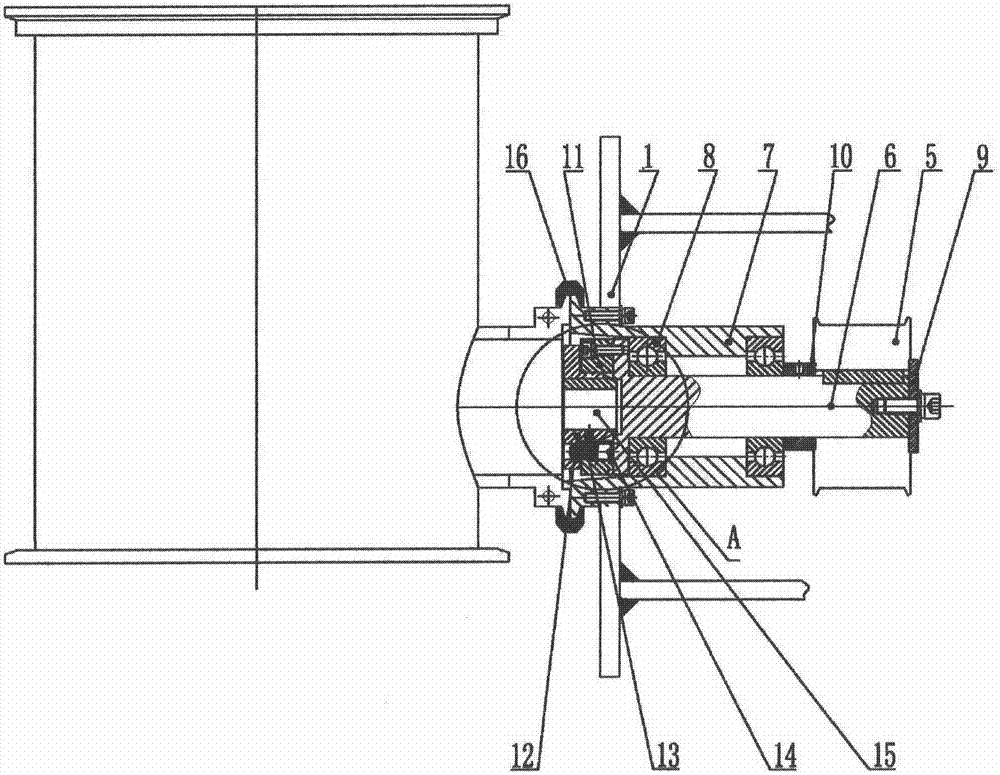 Wet mixing pelletizer internally provided with granulator