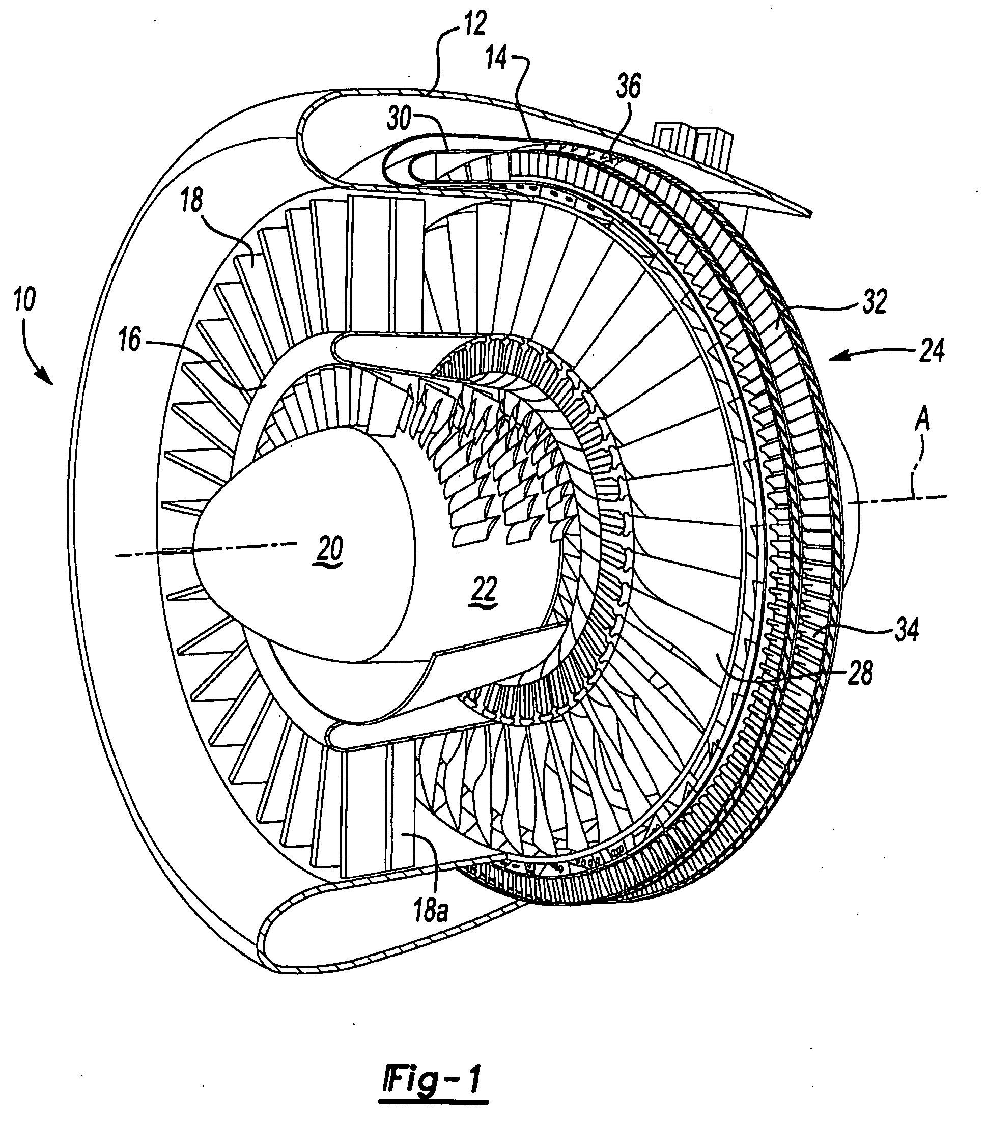 Axial compressor for tip turbine engine