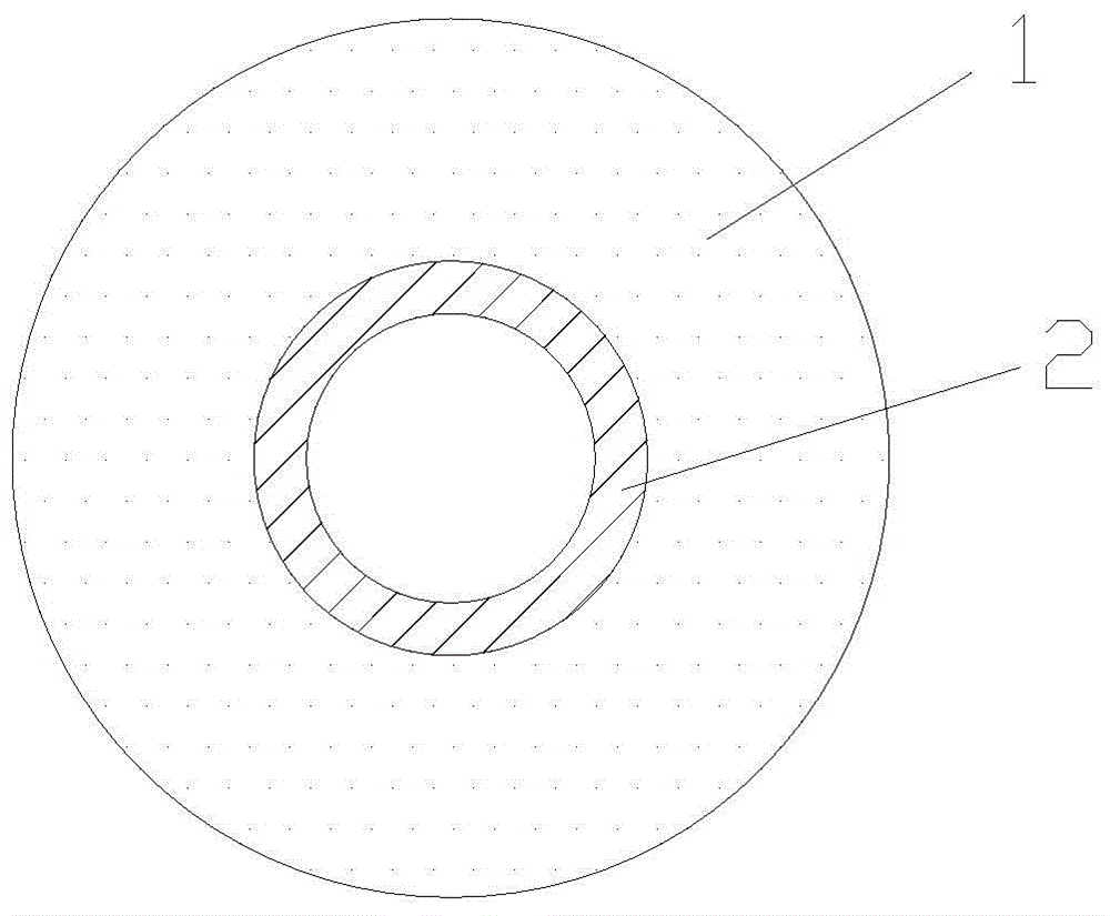 An extrauterine contraceptive device for dogs and its contraceptive method