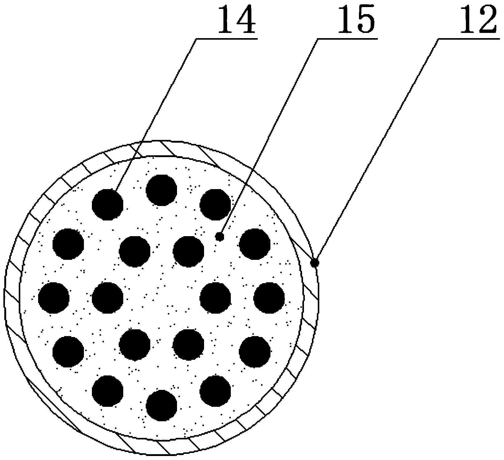 Multi-branch multi-point thermocouple with sealed cavity