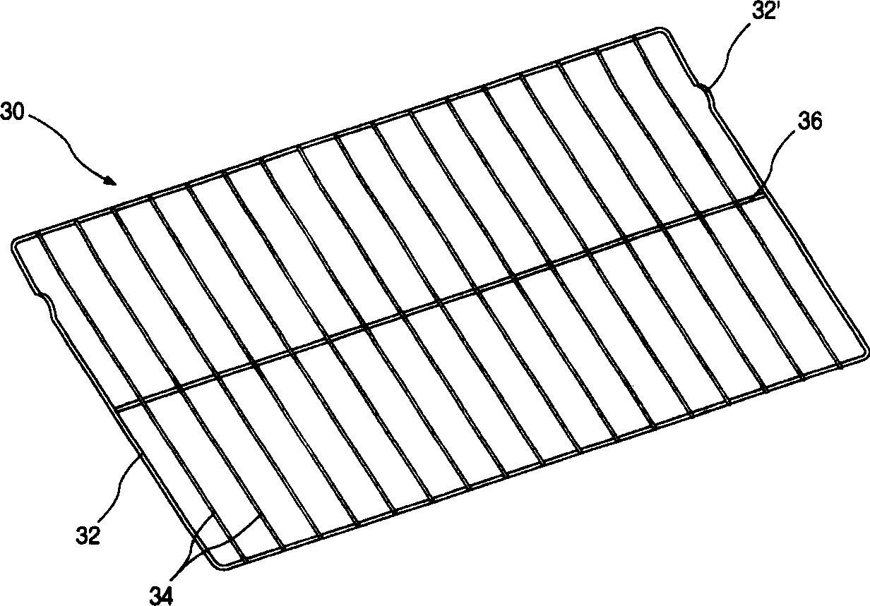 Rocking and sagging preventing frame of electric roaster