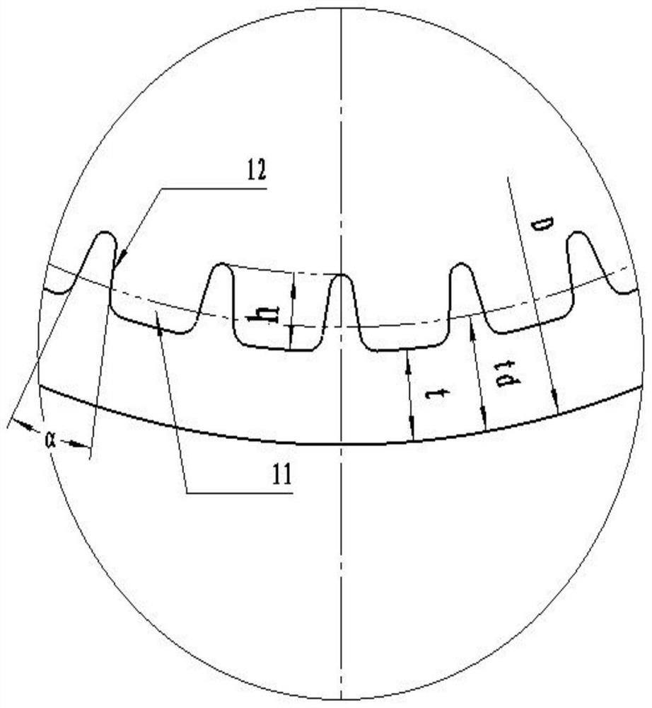 Small-outer-diameter grooved copper pipe and production method thereof