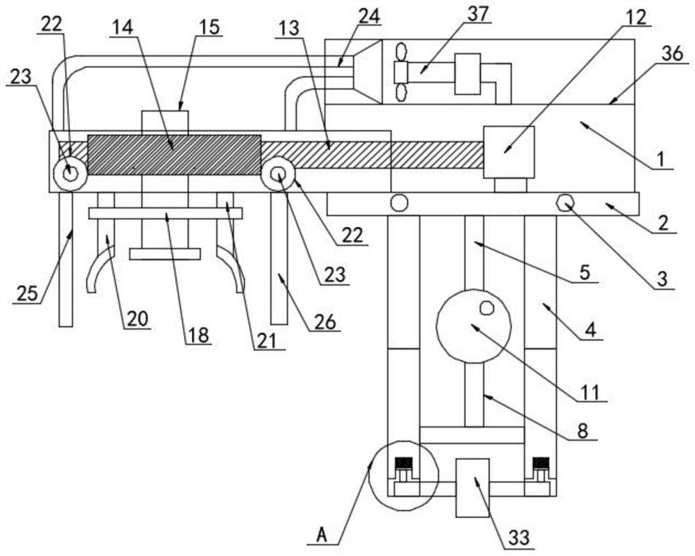 Greening efficient trimming and shaping device for residential property management