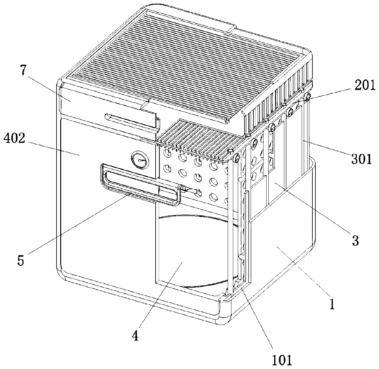 Gas freshness preservation transportation box for fresh food delivery