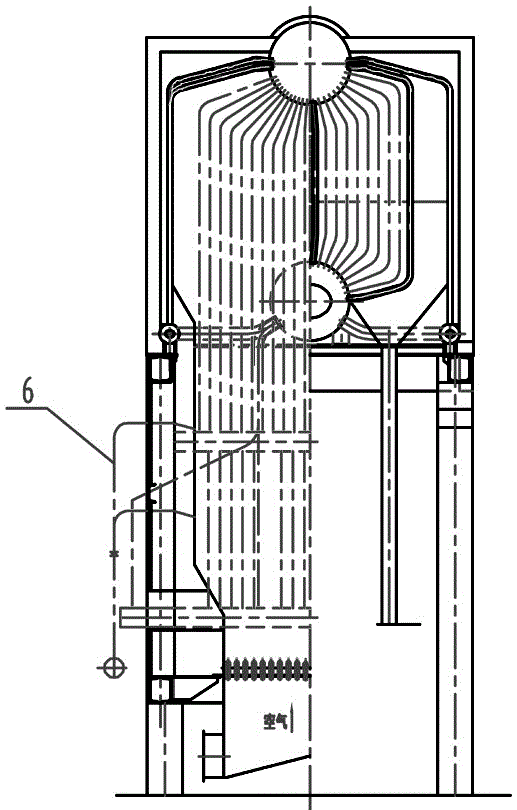 Combined fluidized bed biomass boiler