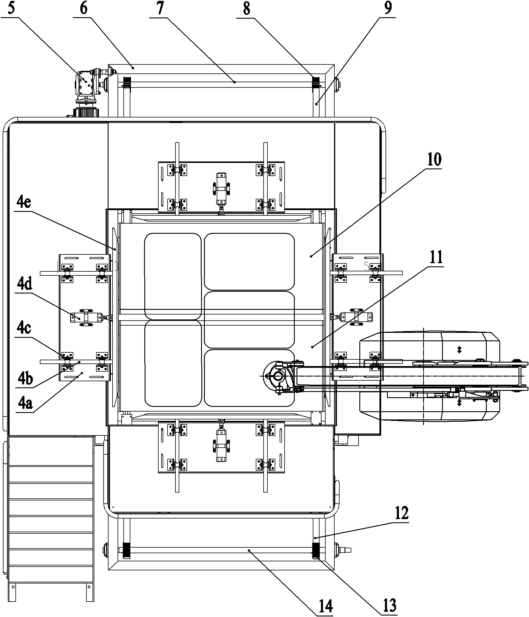 Stack shaping machine