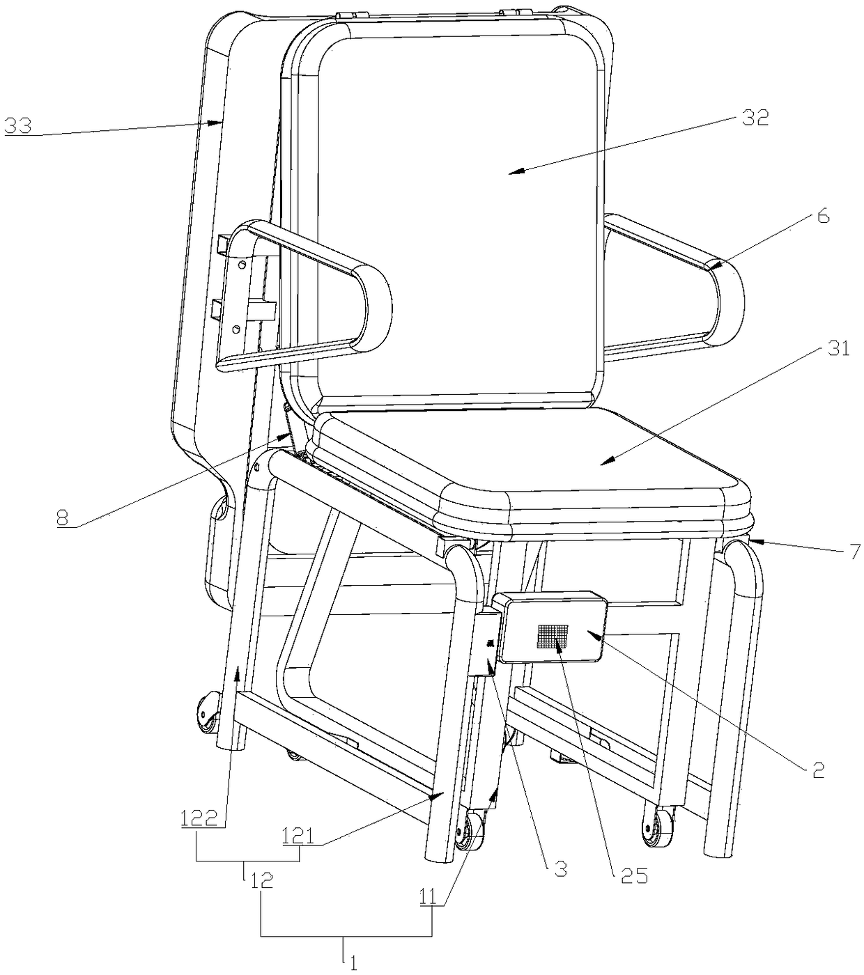 Shared accompanying chair