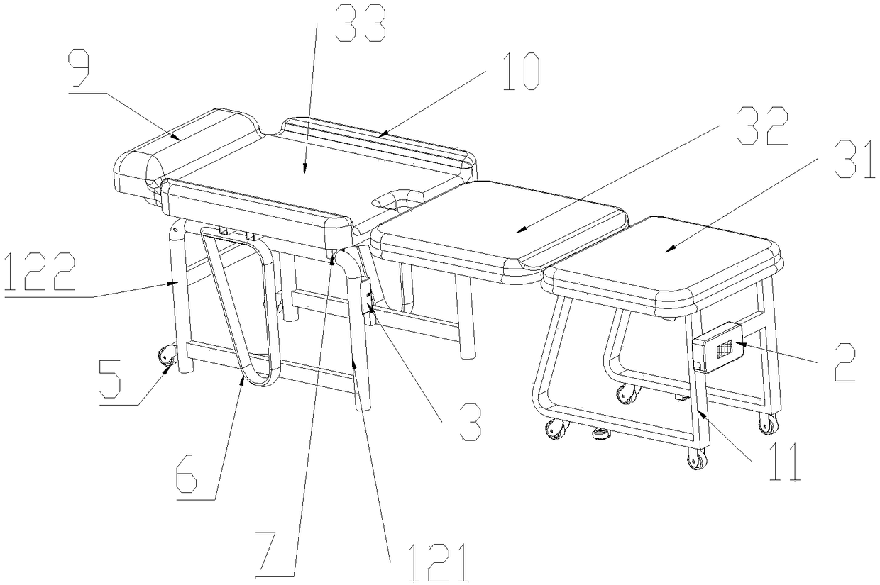 Shared accompanying chair