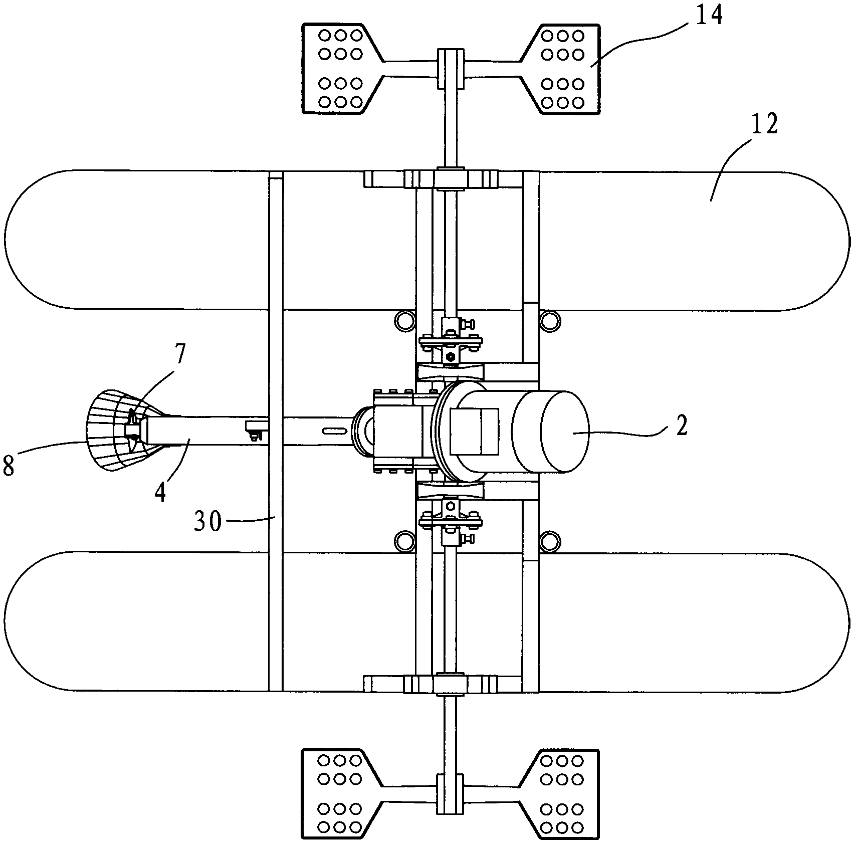 Transmission of oxygen increasing machine