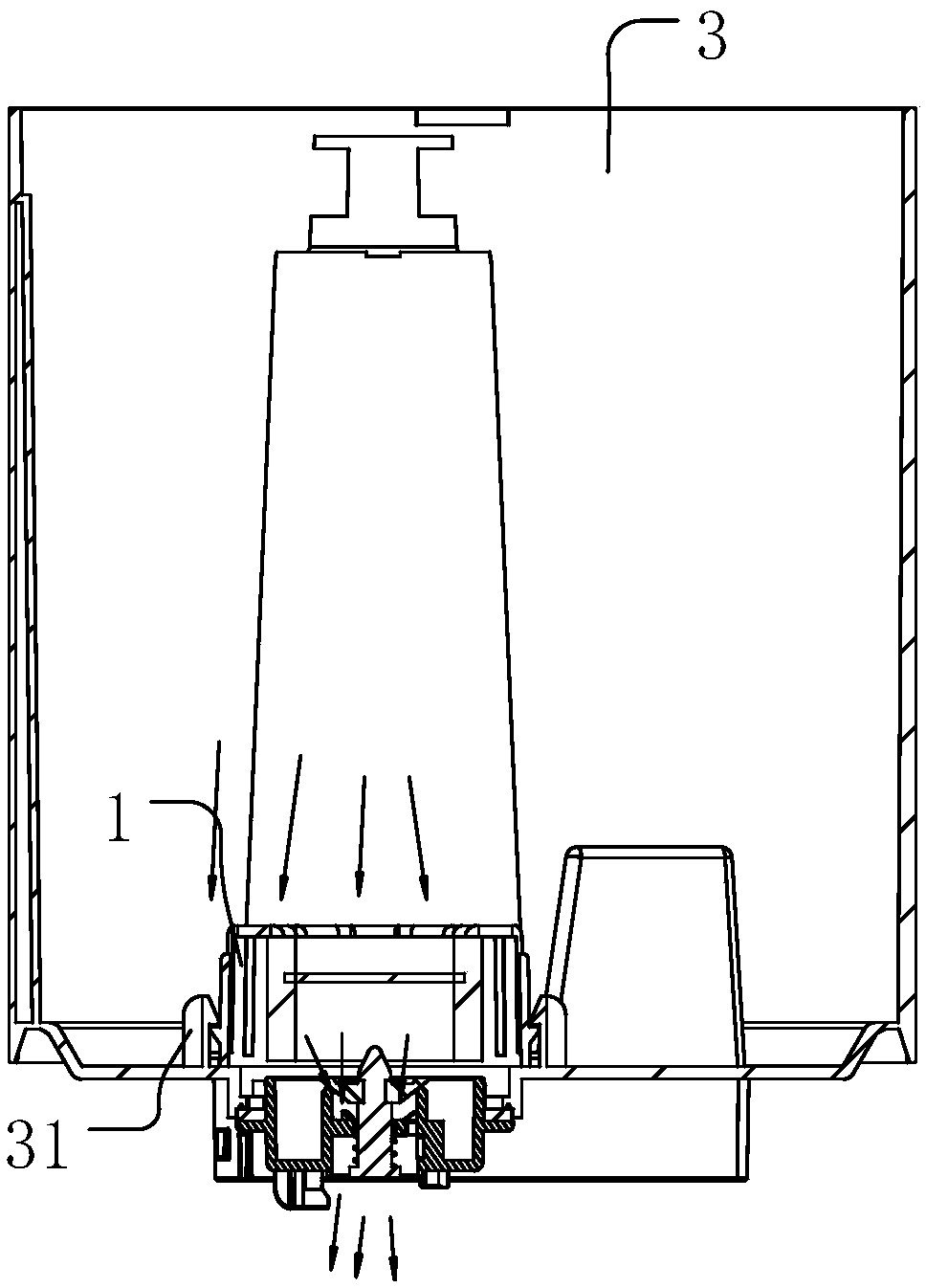 Humidifier filter device and humidifier comprising same