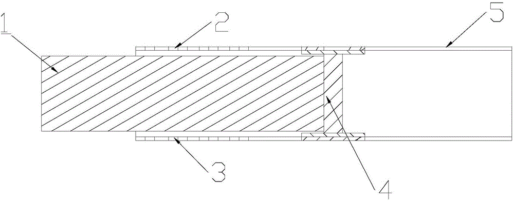 Internal-insertion external-clamping type current test wire clamp