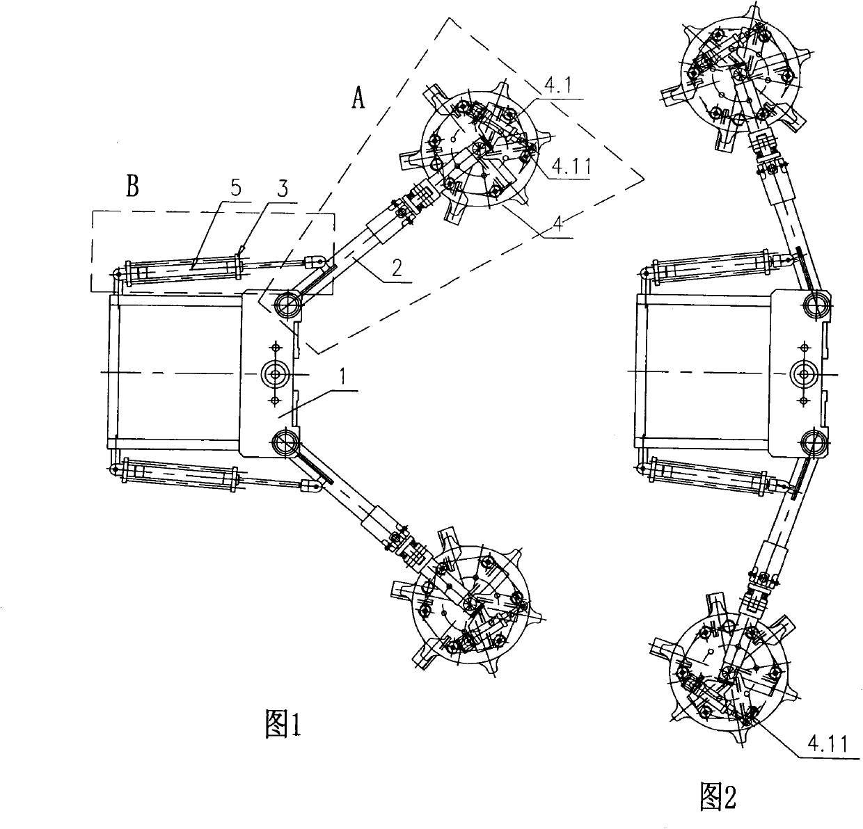 Tyre gripping device of hydraulic tyre forming vulcanizer