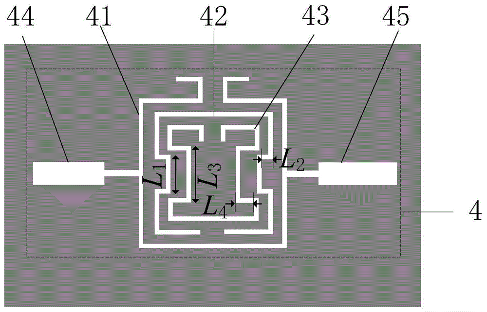 Small differential tee band-pass filter