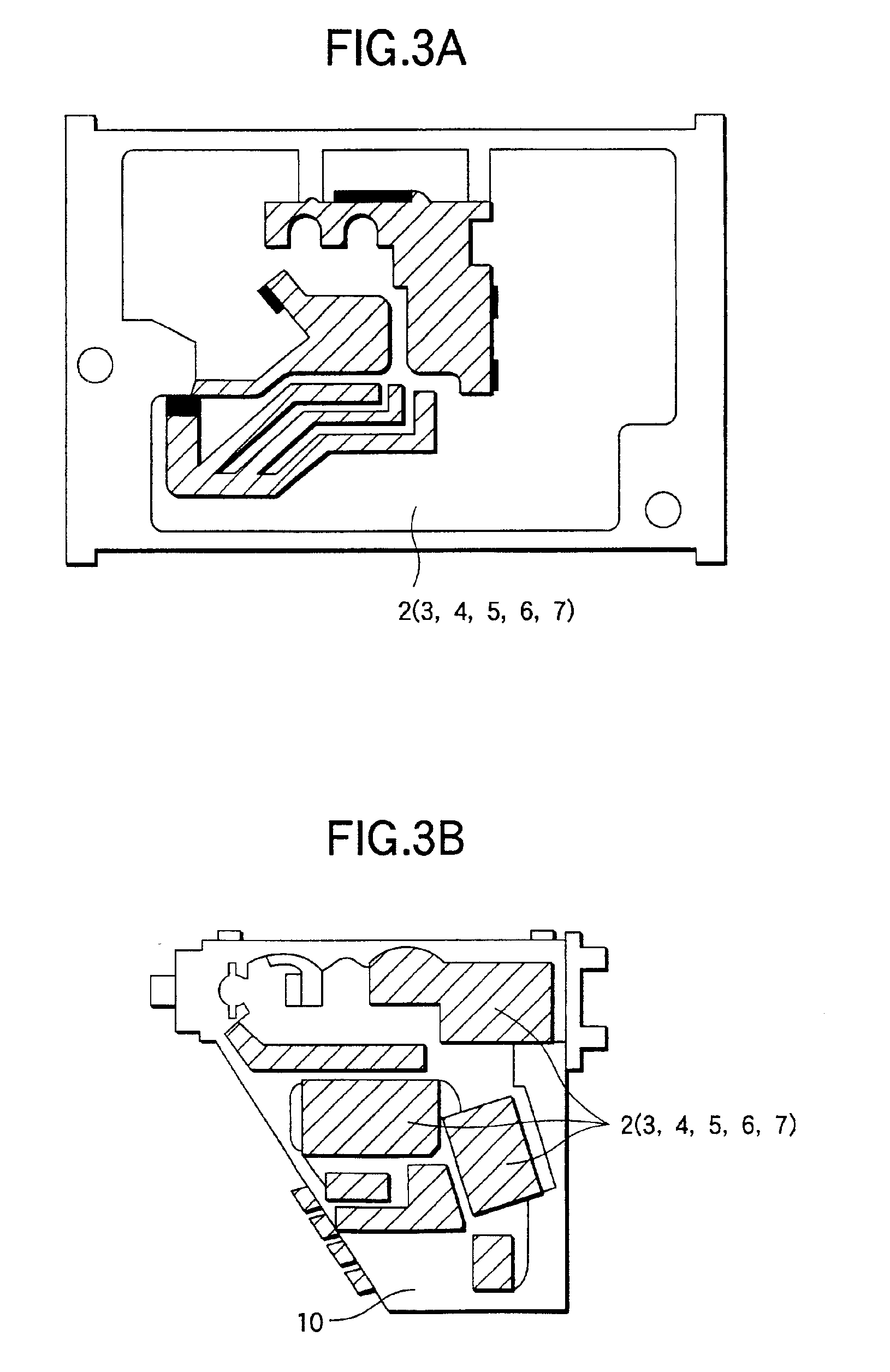 Package structure for a hybrid optical module and method of producing the same