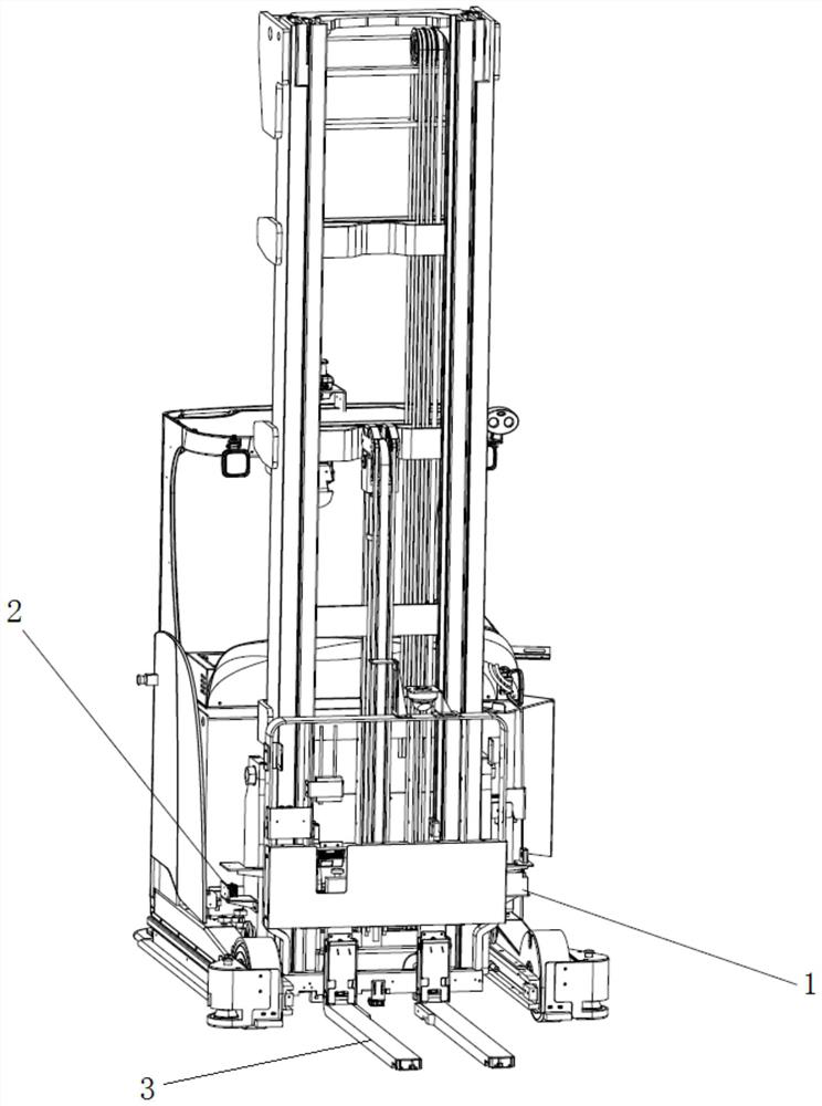 Forklift and forklift protection system thereof