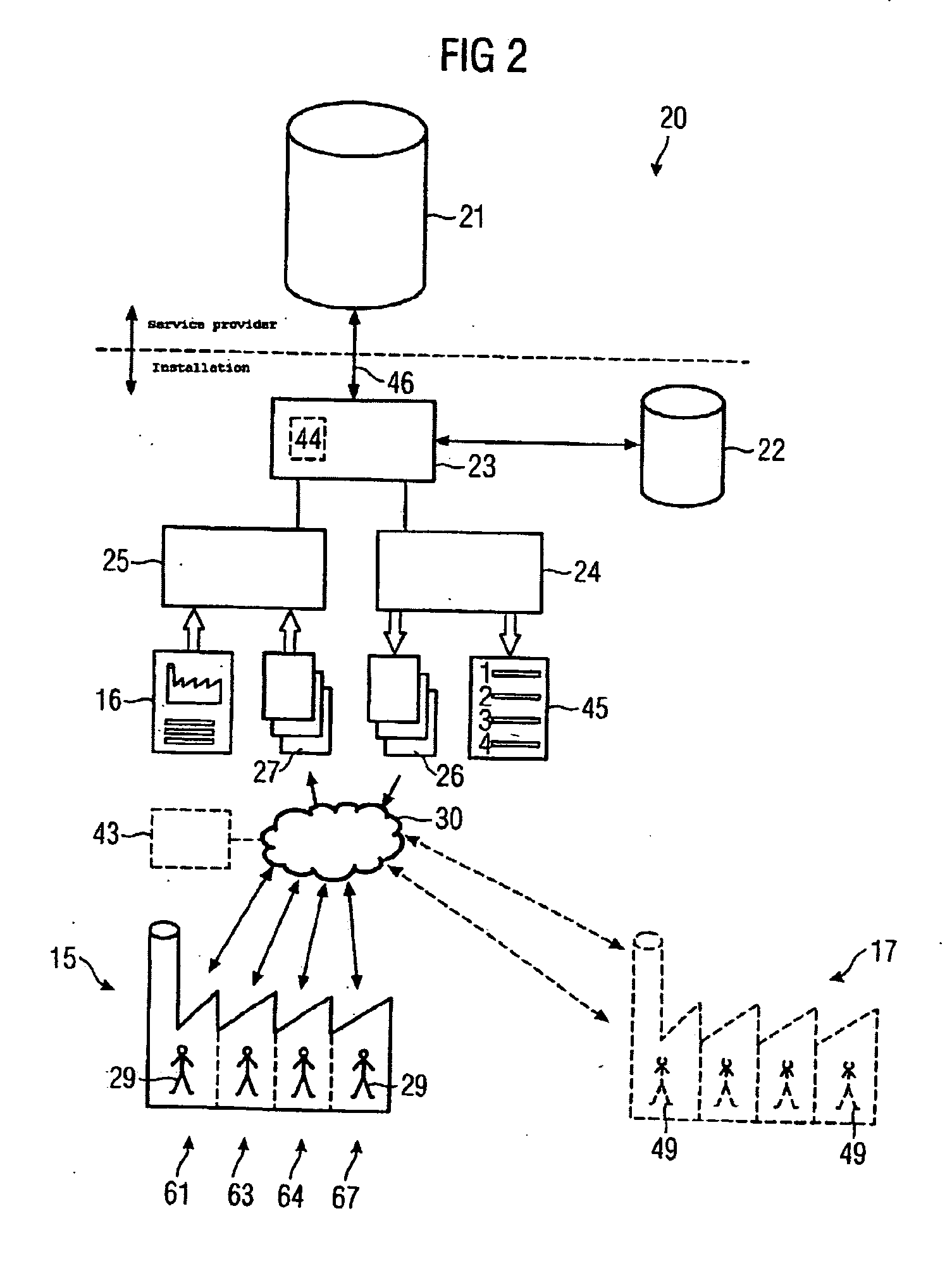 Method and device for determining the causes of malfunctions and performance limits in installations