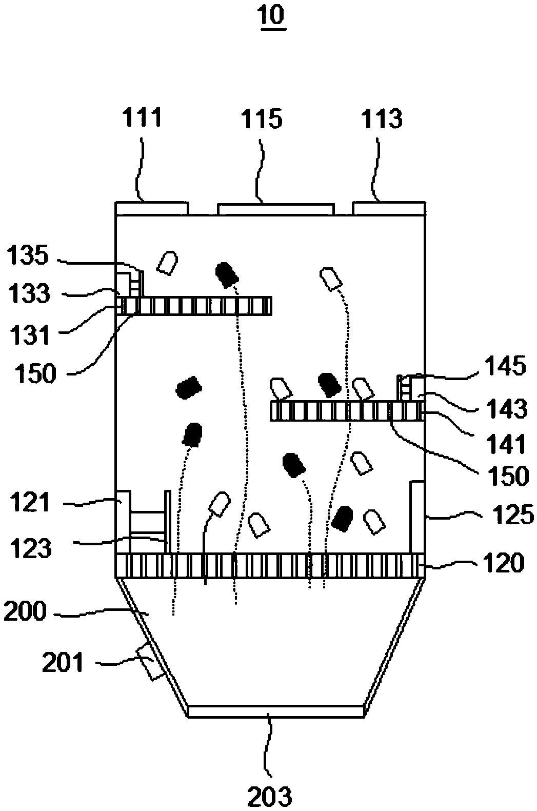 Device for separating capsule caps and capsule bodies, and capsule screening equipment