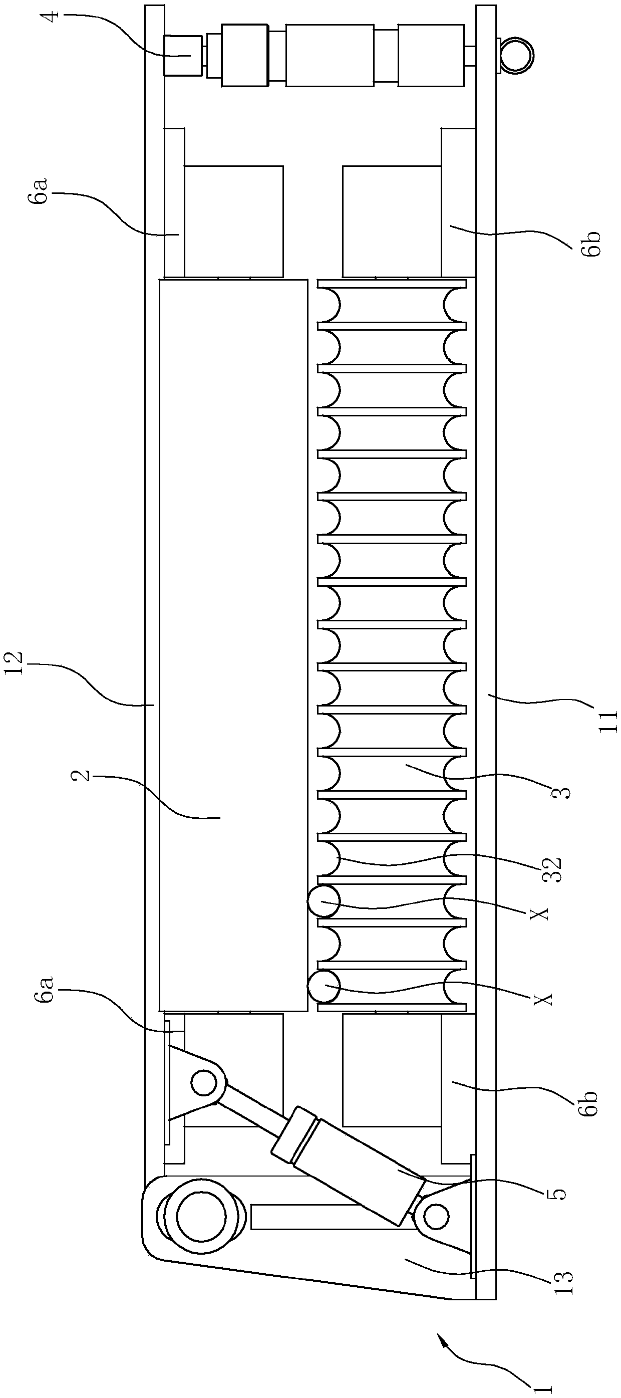 Pressing positioning device for pipe winding