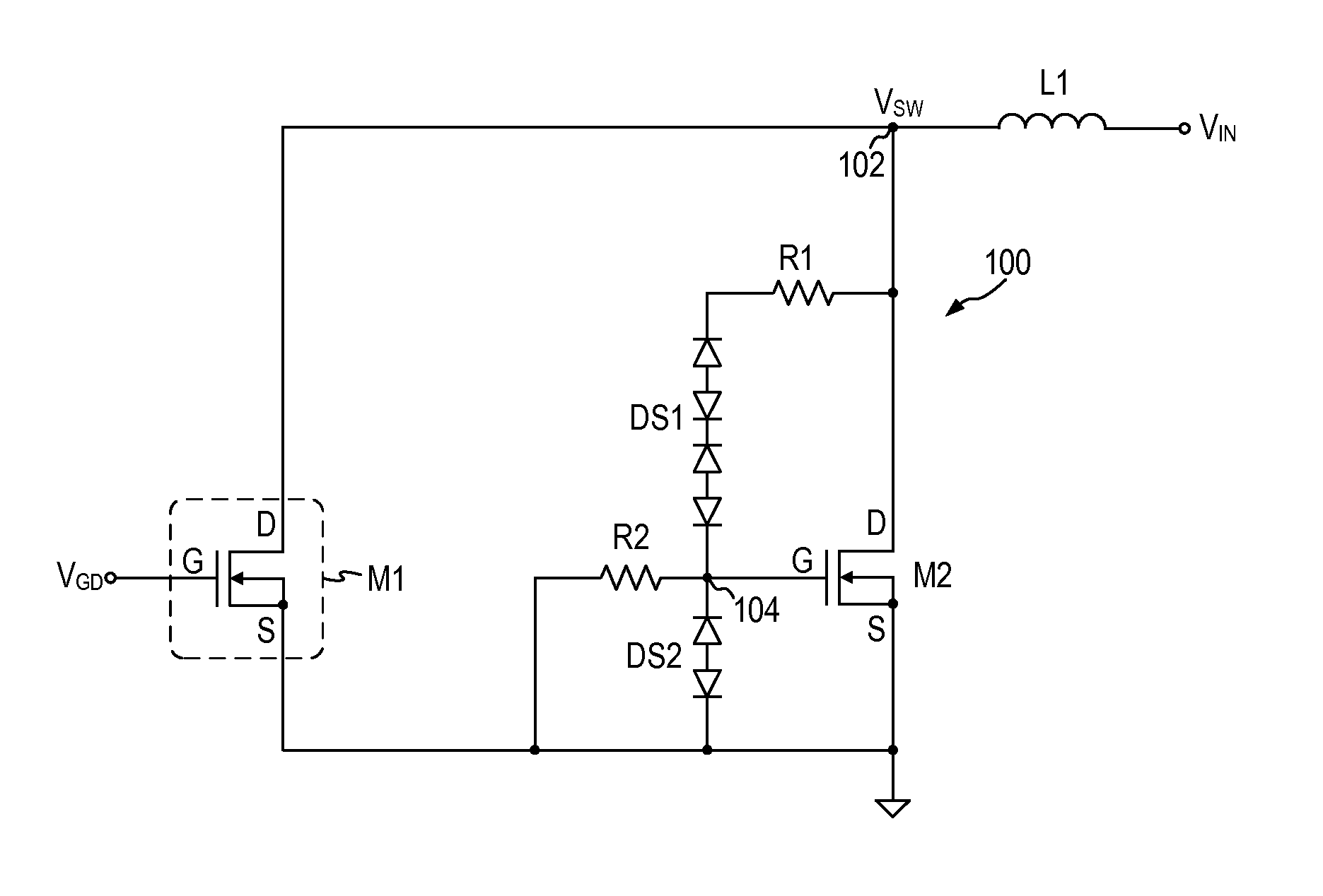 Active Clamp Protection Circuit For Power Semiconductor Device For High Frequency Switching