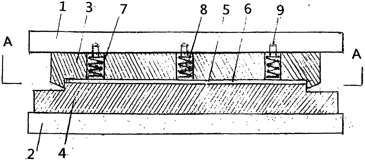 Floor block with black iron plate veneered or stainless plate board embossed and welded manufactured through hydraulic die