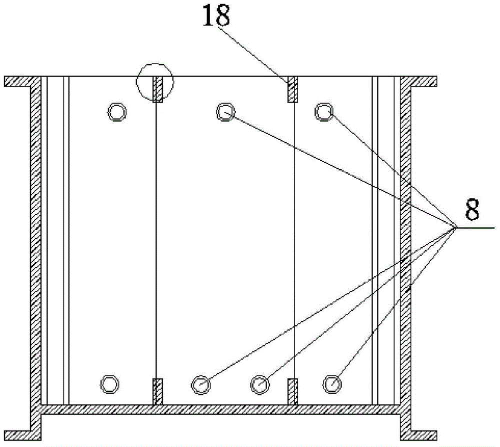 Ionic exchange membrane electrolytic cell device for treating chemical production wastewater