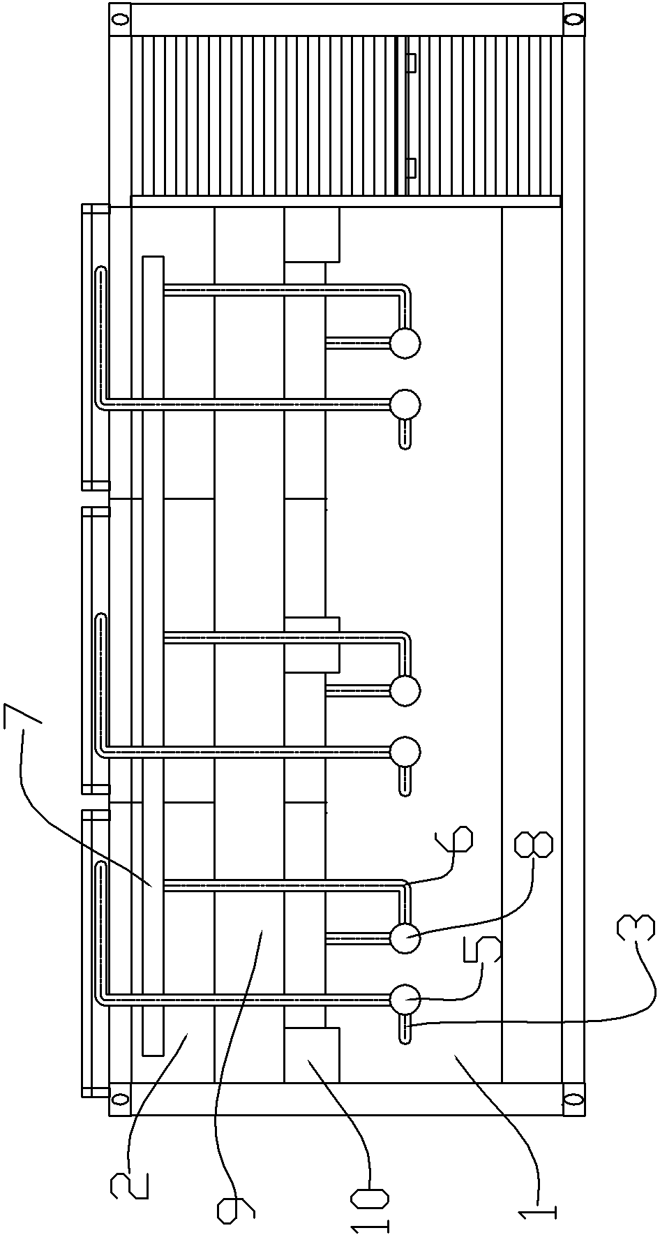 Water resistor for load test in generator and generator load testing device