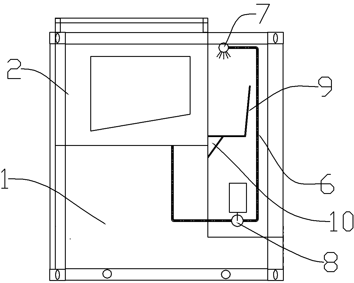 Water resistor for load test in generator and generator load testing device