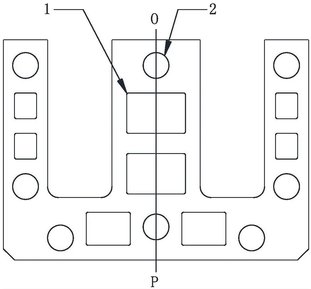 A lightweight AC contactor iron core and its manufacturing method