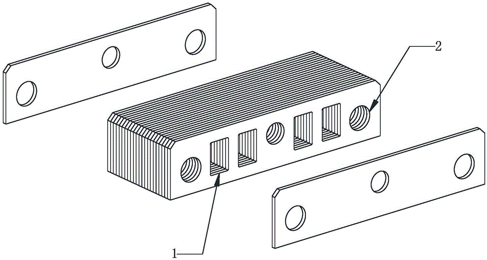 A lightweight AC contactor iron core and its manufacturing method