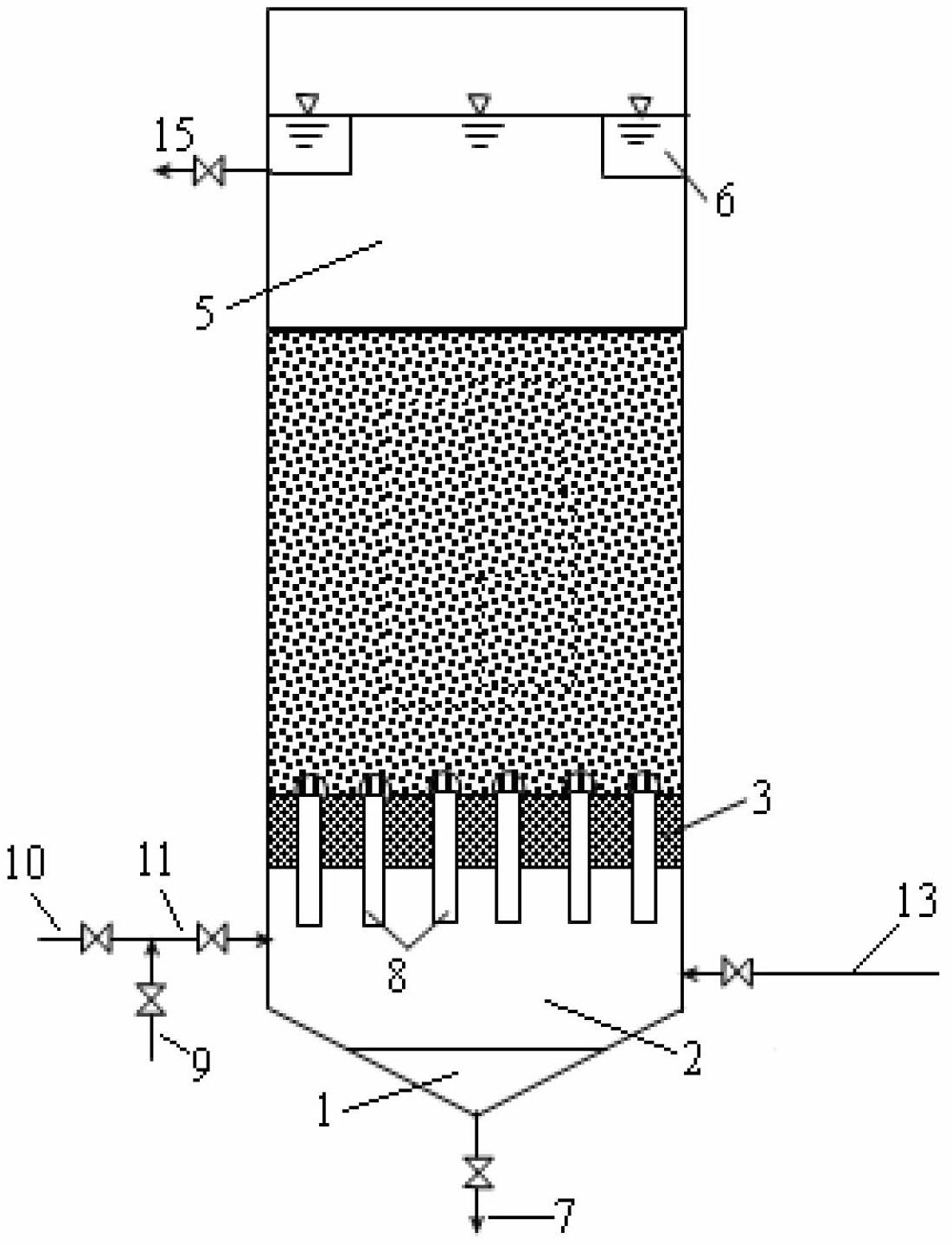 Sewage treatment method capable of realizing advanced nitrogen removal through combined biofilm process