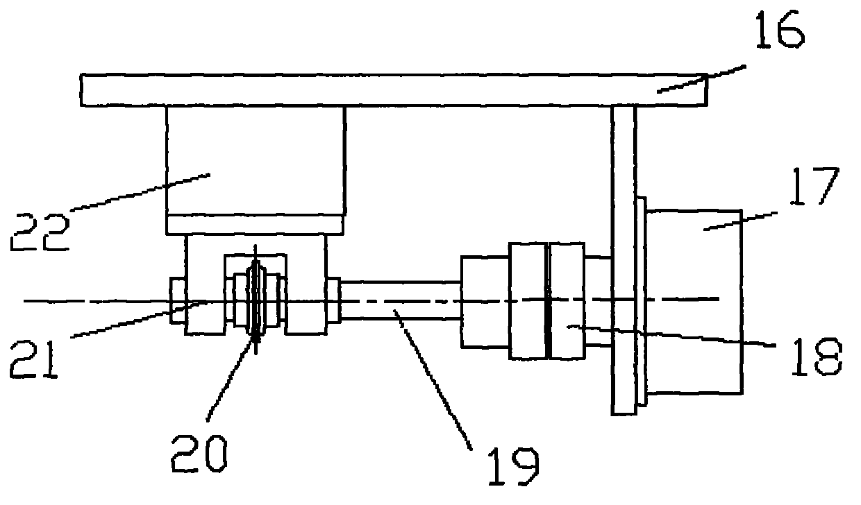 A hard rock hobbing cutter rock breaking characteristic testing device