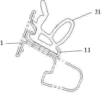 Connection corner structure for automobile window frame sealing bar