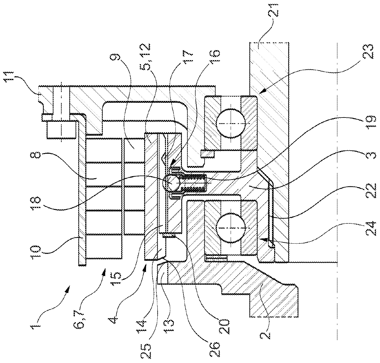 Clutch unit for a powertrain with an interlocking clutch, and hybrid module with a clutch unit acting as a disconnect clutch